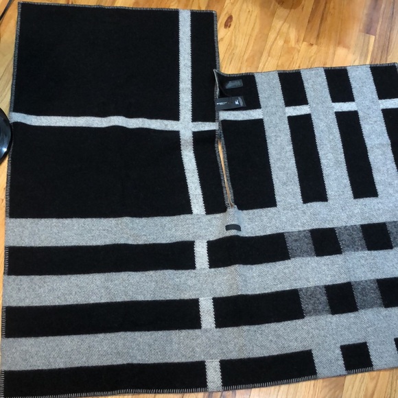 Mega check cape Burberry prorsum collection natural white - Picture 5 of 16